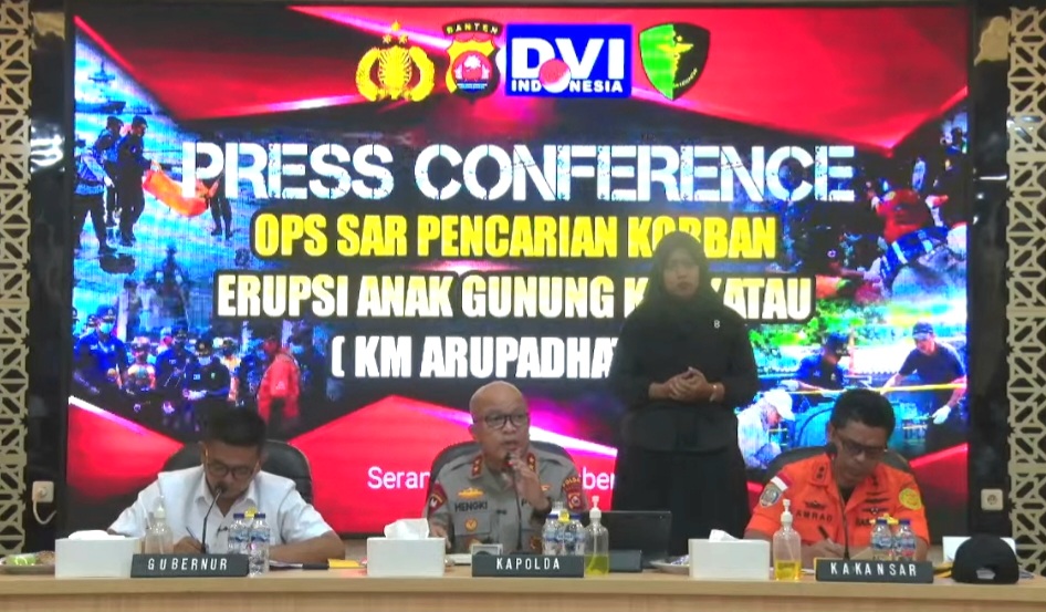: Kapolda Banten Irjen Hengki saat jumpa pers di Polda Banten, Rabu (23/9/2026)/ (SC Video Polda Banten).