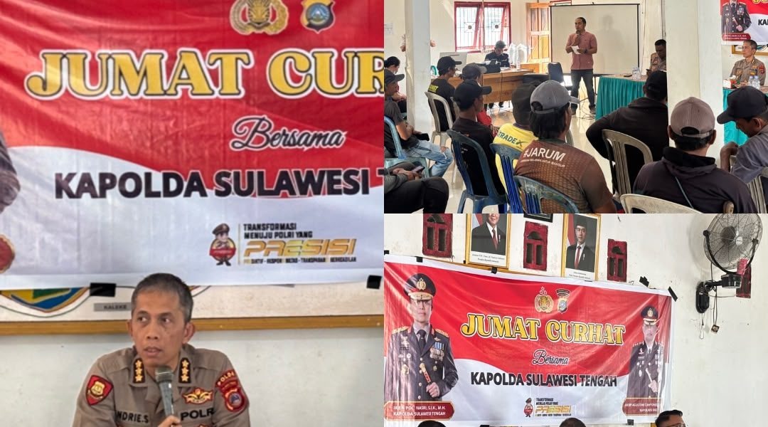 Jumat Curhat Polda Sulteng, Imbau Masyarakat Waspadai Narkoba, Judi Online dan Pinjaman Online
