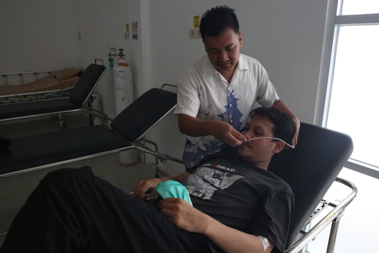 : Pelaksana Tugas (Plt) Kepala Puskesmas Menteng Didik Purwanto,Kamis, (19/9/2026), mengatakan pelayanan kesehatan tetap berjalan seperti biasa. Namun, untuk mengantisipasi dampak kabut asap, Puskesmas Menteng menyiagakan ruang oksigen yang dapat dimanfaatkan masyarakat selama 24 jam.. - Foto: Mc.Palangka Raya