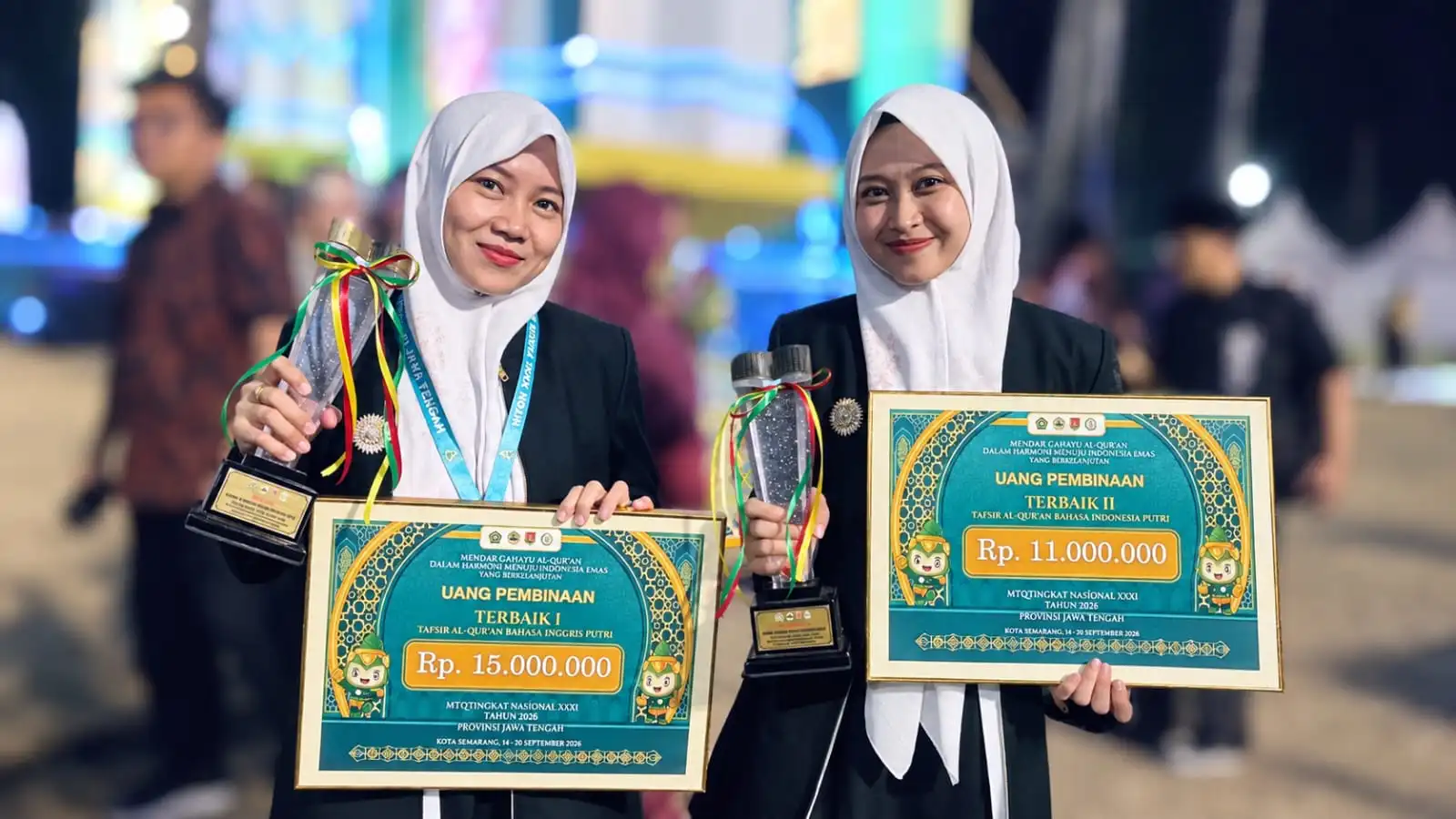 Kakak Beradik Fia-Ofa Juara I dan II di MTQN ke-31, Begini Perjuangannya