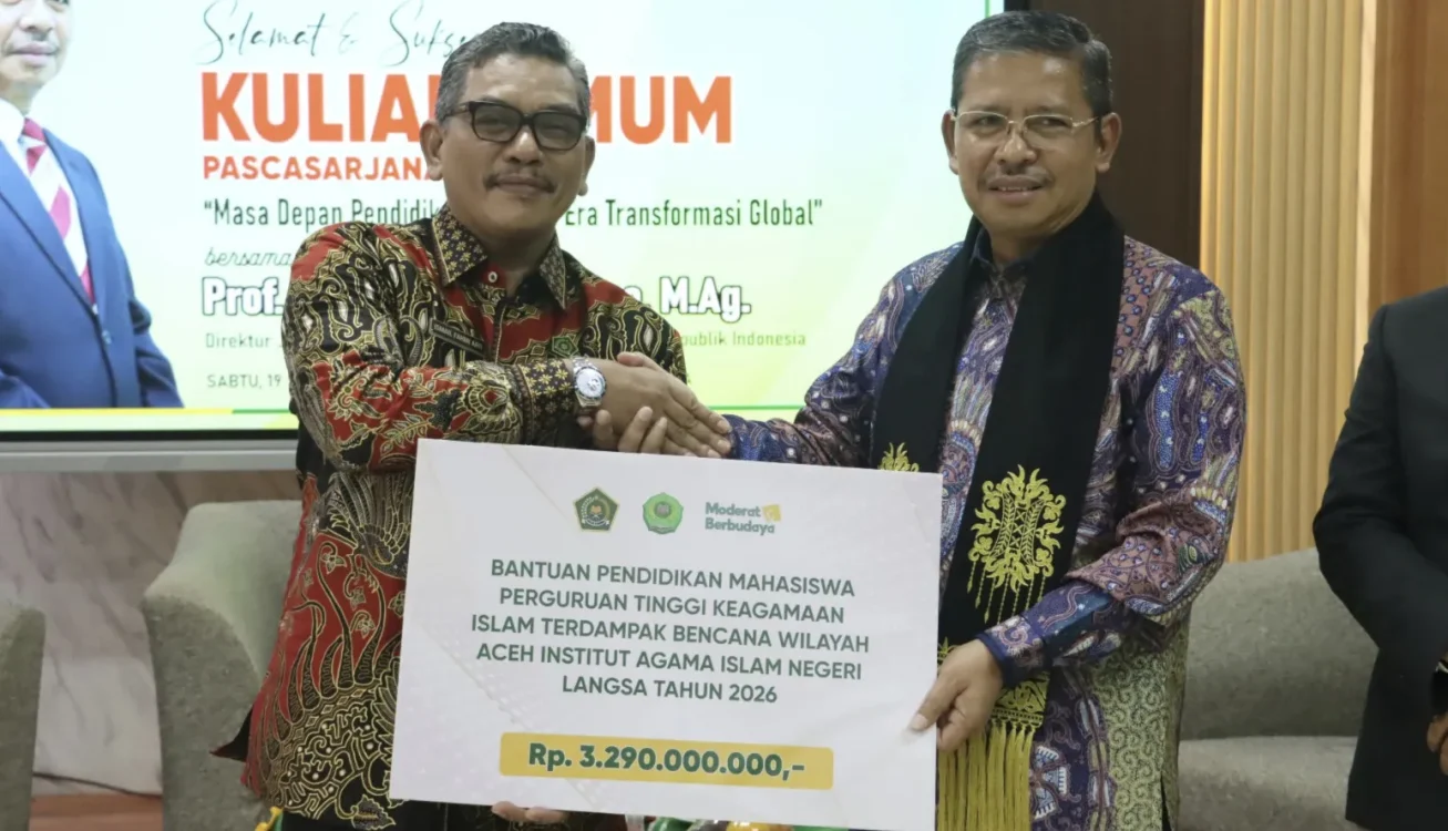 Kemenag Salurkan Bantuan Rp3,23 Miliar untuk 940 Mahasiswa IAIN Langsa Terdampak Banjir