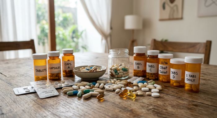 : Ilustrasi sejumlah obat-obatan (AI)