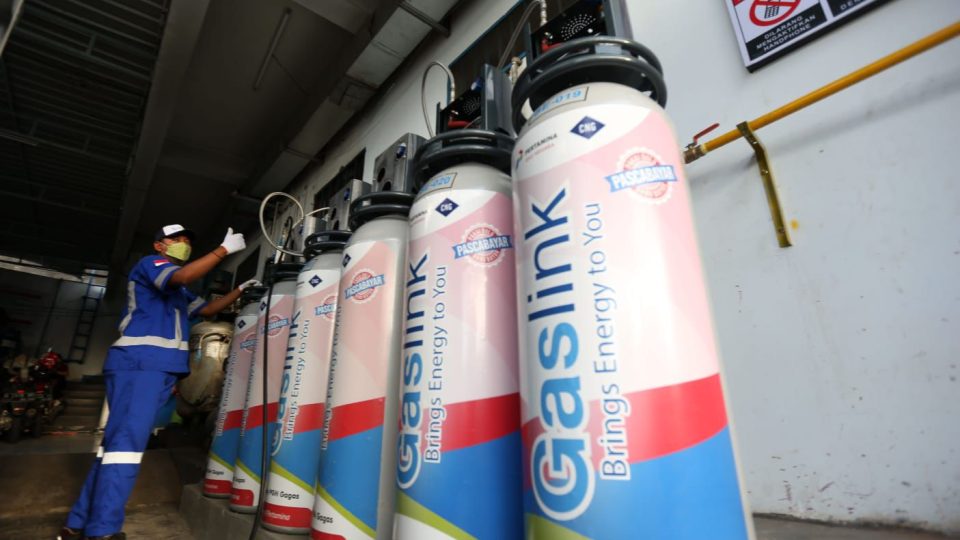 : Ilustrasi penggunaan CNG atau Gas Alam Terkompresi. (Foto: /Dok. PT.PGN)