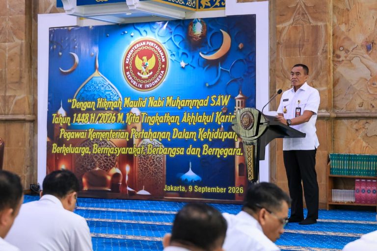 Kemhan Peringati Maulid Nabi Muhammad SAW 1448 H, Momentum Perkuat Akhlakul Karimah Insan Kemhan