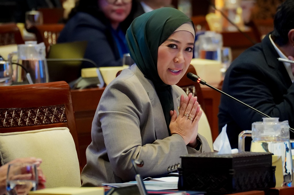 : Menkomdigi Meutya Hafid dalam Rapat Kerja dengan Komisi I DPR RI di Gedung DPR/MPR RI Senayan, Jakarta. (Foto: KPM Kemkomdigi)