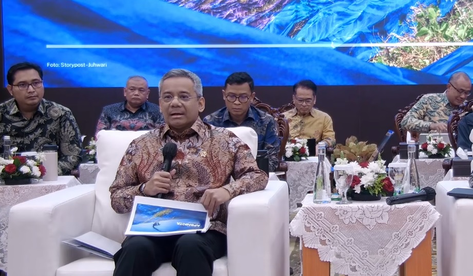 : Menkeu Suahasil Nazara dalam Konferensi Pers APBNKita di Jakarta, Jumat (18/9/2026). (Tangkapan Layar Kanal Youtube Kemenkeu RI)