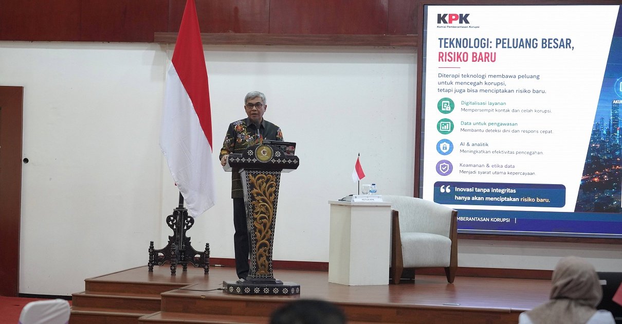 : Ketua Komisi Pemberantasan Korupsi (KPK) Setyo Budiyanto saat memberikan arahan dalam Kursus Pemantapan Pimpinan Daerah (KPPD) Angkatan IV Tahun 2026 di Gedung Tri Gatra, Kantor Lembaga Ketahanan Nasional (Lemhannas) RI (Foto: Dok KPK)