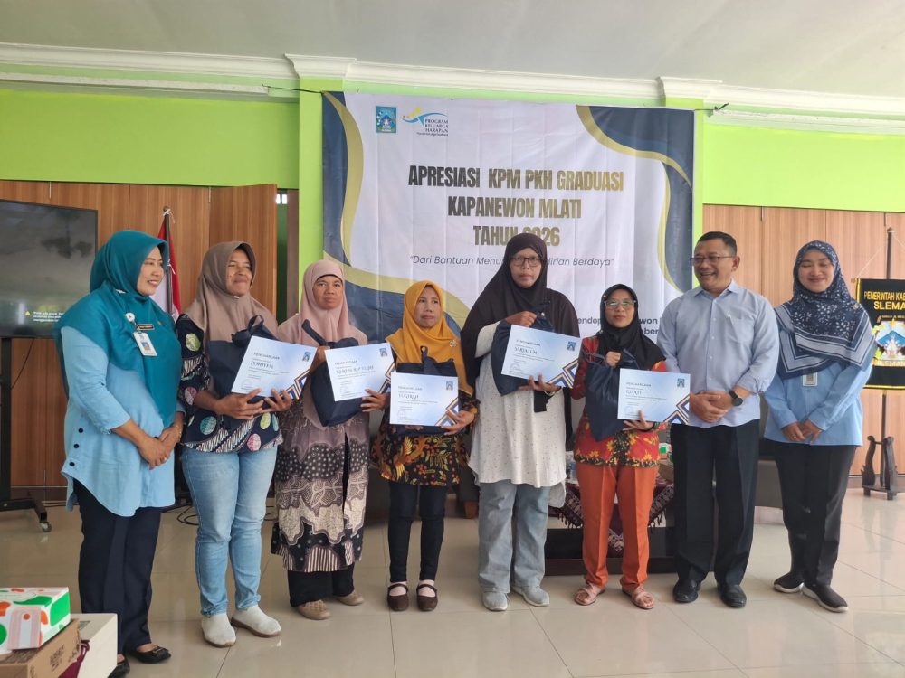 : Sebanyak 222 KPM PKH di Kapanewon Mlati, Sleman, sukses mengakhiri kepesertaan bantuan sosial setelah dinilai mampu mencapai kemandirian ekonomi keluarga, Selasa (22/9/2026).