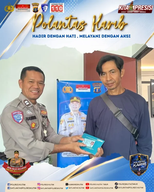 Lewat Polantas KARIB, Satlantas Polres Kutai Timur Ajak Warga Tertib Berlalu Lintas
