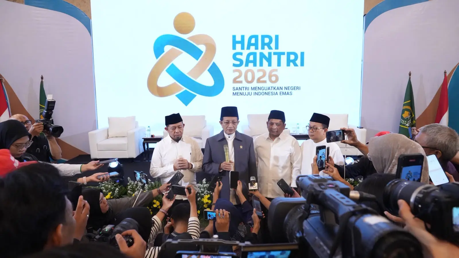 Logo, Tema, dan Rangkaian Hari Santri 2026 Diluncurkan, Menag: Momentum Pengingat Peran Ulama dan Santri