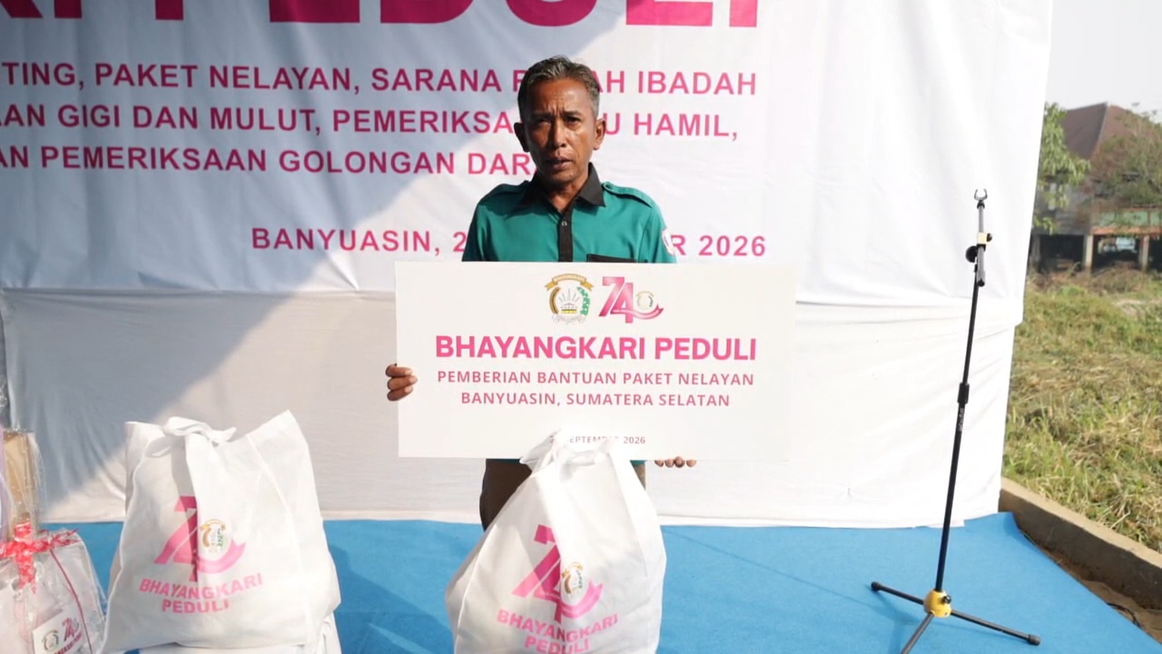 Masyarakat Pulau Borang Apresiasi Layanan Kesehatan dan Bansos Bhayangkari Peduli