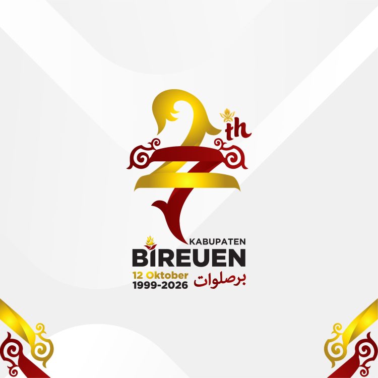 : Menjelang puncak peringatan Hari Ulang Tahun (HUT) ke-27 Kabupaten Bireuen yang jatuh pada 12 Oktober 2026, Pemerintah Kabupaten Bireuen meluncurkan logo resmi peringatan hari jadi daerah bertajuk "Kota Santri" tersebut. - Foto: Mc.Bireuen