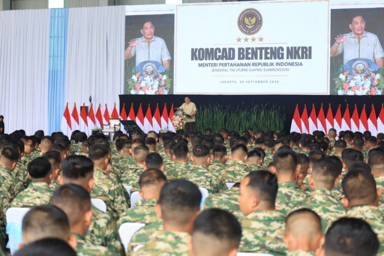 Menhan RI Beri Pengarahan kepada Peserta Komcad ASN Kementerian dan Lembaga Gelombang II Tahun 2026