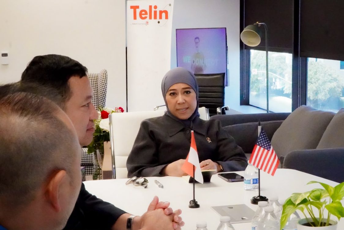 : Menkomdigi meninjau perkembangan Telekomunikasi Indonesia International (Telin) di Amerika Serikat sekaligus membahas penguatan konektivitas dan infrastruktur digital Indonesia di tingkat global. (Foto: Kemkomdigi)
