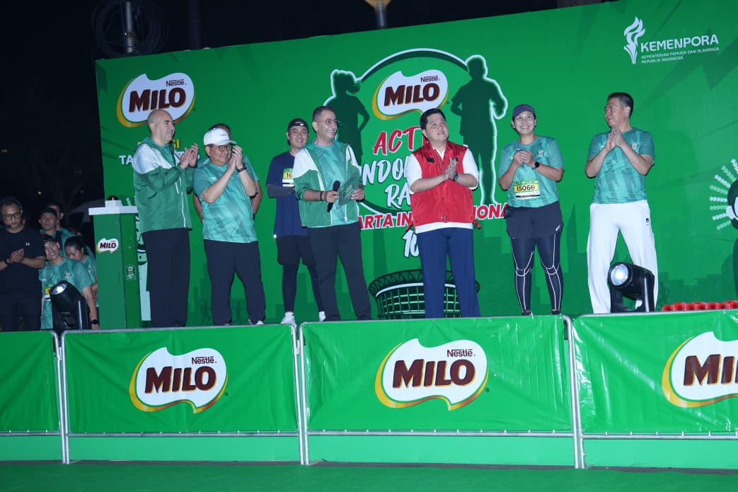 : Sebanyak 25 ribu peserta mengikuti Milo Activ Indonesia Race (MAIR) 2026 Jakarta International 10K di kawasan Gelora Bung Karno, Jakarta, Minggu (13/9/2026). Ajang ini mempertandingkan kategori 2,5K, 5K, dan 10K sekaligus mendorong gaya hidup aktif dan sehat melalui olahraga. (Foto: Humas Kemenpora)