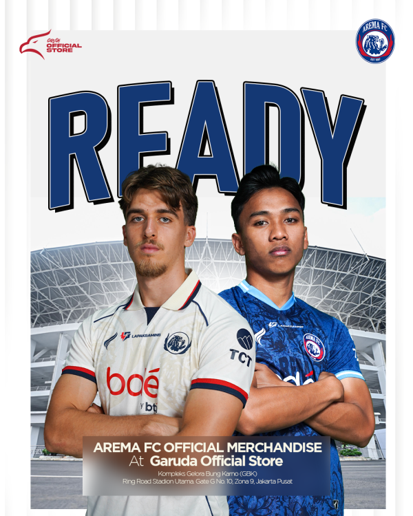 Merchandise Resmi Arema FC Kini Hadir di Garuda Store