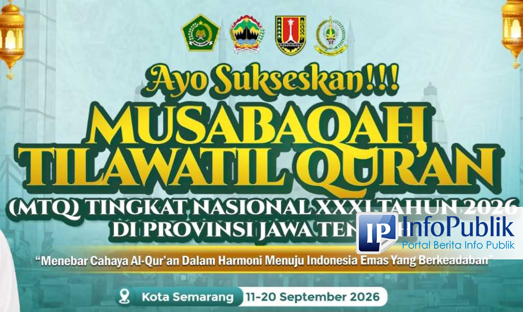 : Sebanyak 2.242 peserta dari seluruh Indonesia akan mengikuti MTQ Nasional ke-31 di Semarang, Jawa Tengah, pada 11–20 September 2026. Kemenag melihat ajang ini bukan sekadar kompetisi, tetapi juga ruang pengembangan talenta keagamaan yang berpotensi memperkuat diplomasi Indonesia di tingkat internasional. (Foto: Humas Kemenag)