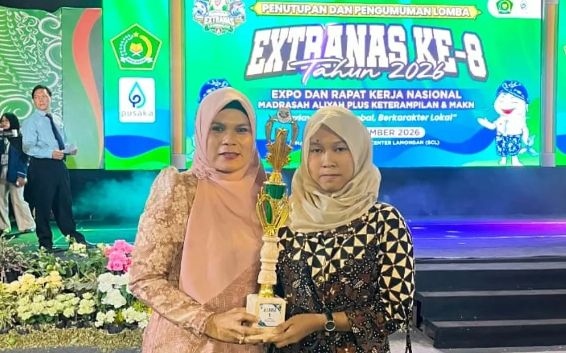 Murid MAN 2 Labura Juara 1 Desain Grafis Extranas ke-8 di Jatim