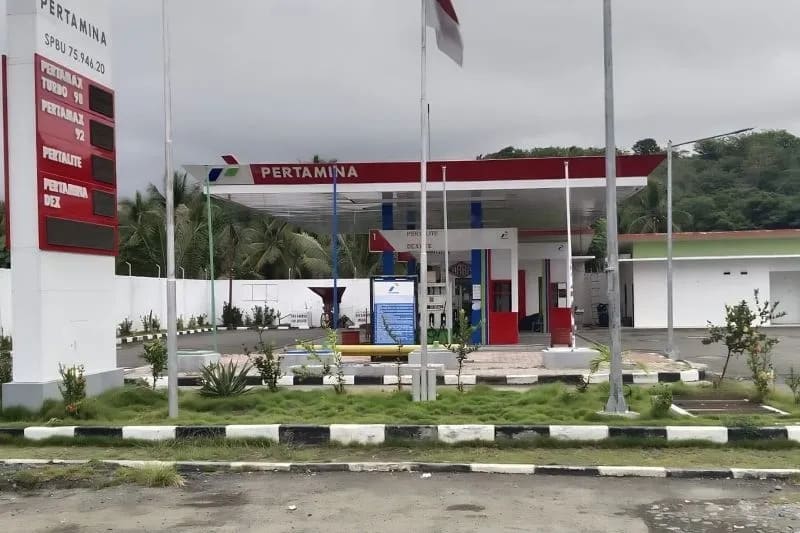 : SPBU di daerah terluar, terdepan, dan tertinggal (3T) Sulawesi Tenggara (Sultra). (ANTARA/HO-Pertamina Patra Niaga Regional Sulawesi)