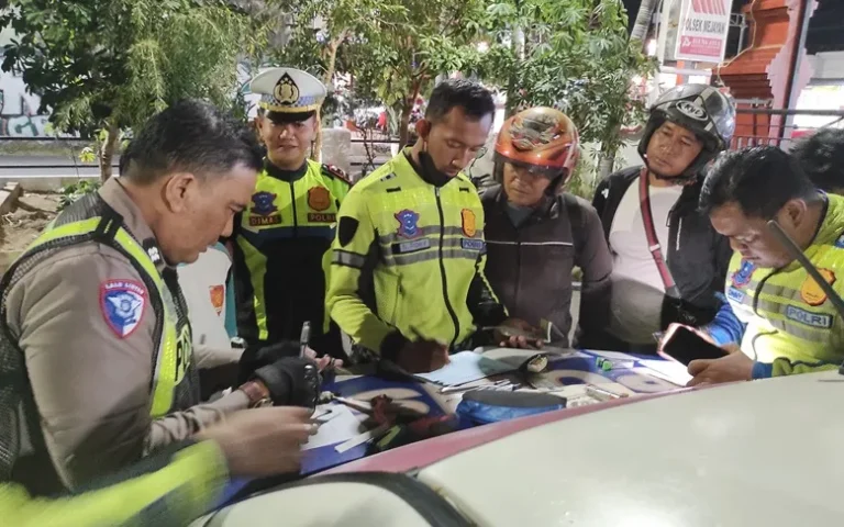 Penertiban Knalpot Brong, Satlantas Madiun Amankan 25 Sepeda Motor