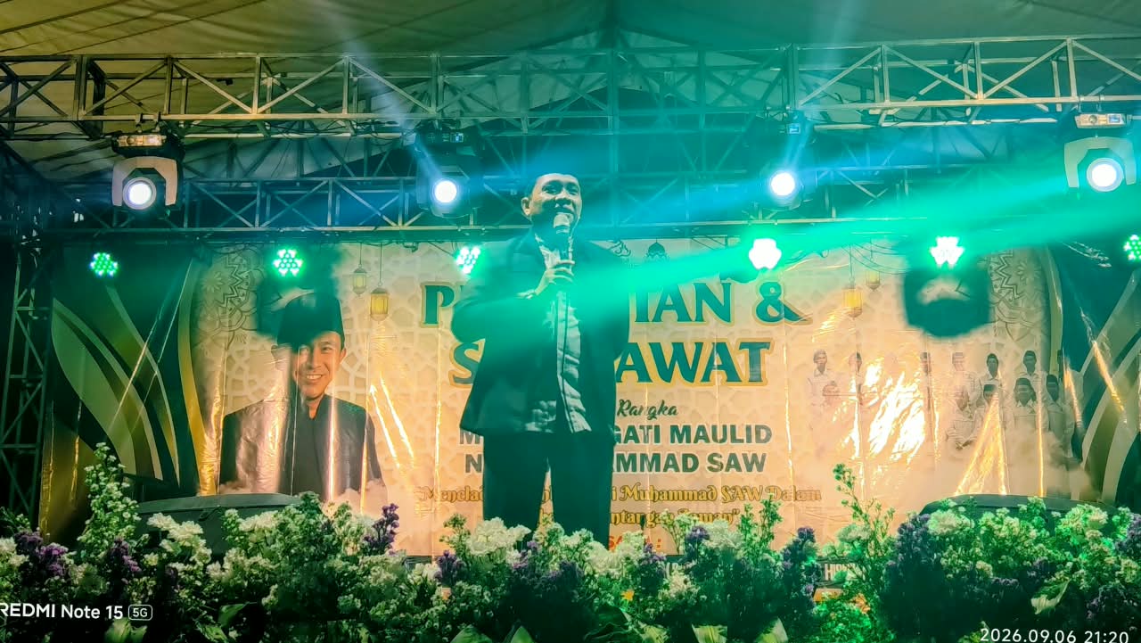 : Mengusung tema keteladanan Rasulullah, jajaran Pemerintah Kapanewon Tempel bersama warga Kalurahan Lumbungrejo memperingati Maulid Nabi Muhammad SAW dengan ajakan mengimplementasikan empat sifat utama kenabian dalam kehidupan sehari-hari.
