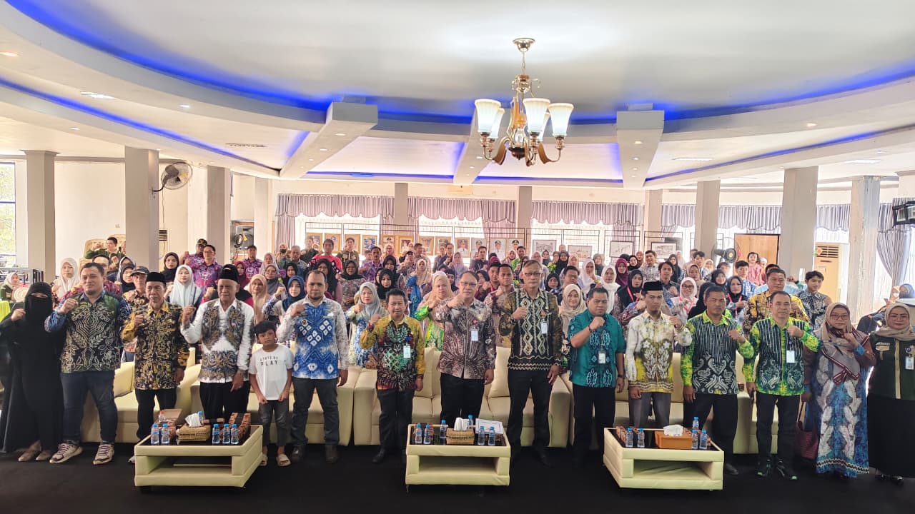: Launching Kegiatan Transformasi Perpustakaan Berbasis Inklusi Sosial (TPBIS) di 11 desa tahun 2026, bertempat di Aula Dinas Perpustakaan dan Kearsipan HSU, Kamis (3/9/2026).