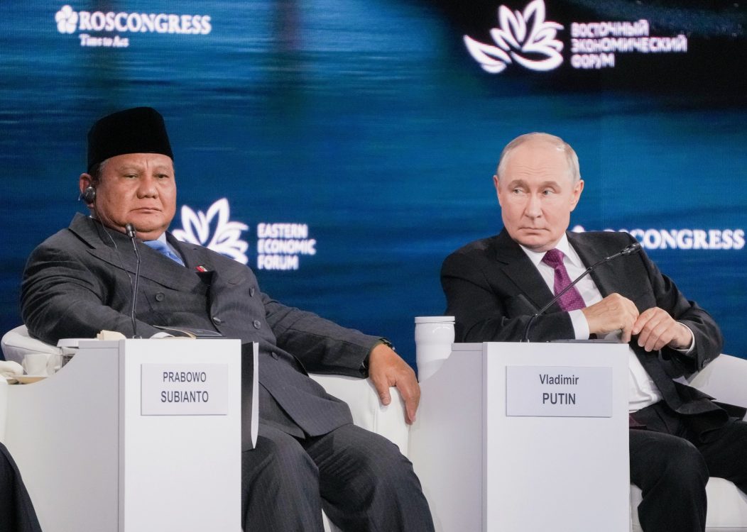 : Di hadapan Presiden Vladimir Putin dan para pemimpin dunia, Presiden Prabowo Subianto menegaskan komitmen Indonesia membangun jembatan ekonomi Eurasia-ASEAN melalui penyelesaian Perjanjian Perdagangan Bebas Indonesia-EAEU serta kolaborasi investasi Danantara-RDIF, Kamis (3/9/2026). FOTO dok. ROSCONGRESS/Aleksandr Zholobov