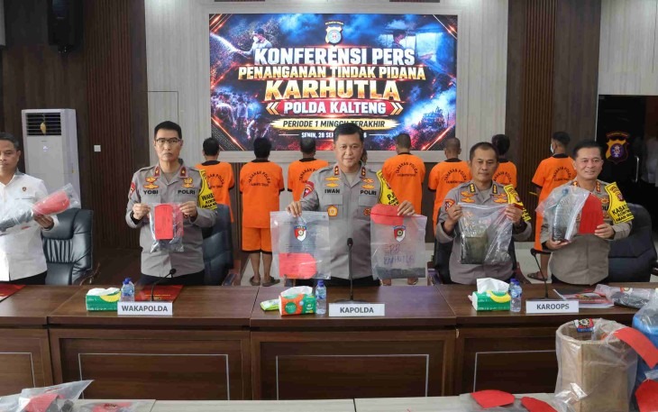 Polda Kalteng Tindak Tegas Pelaku Karhutla, Ini Datanya
