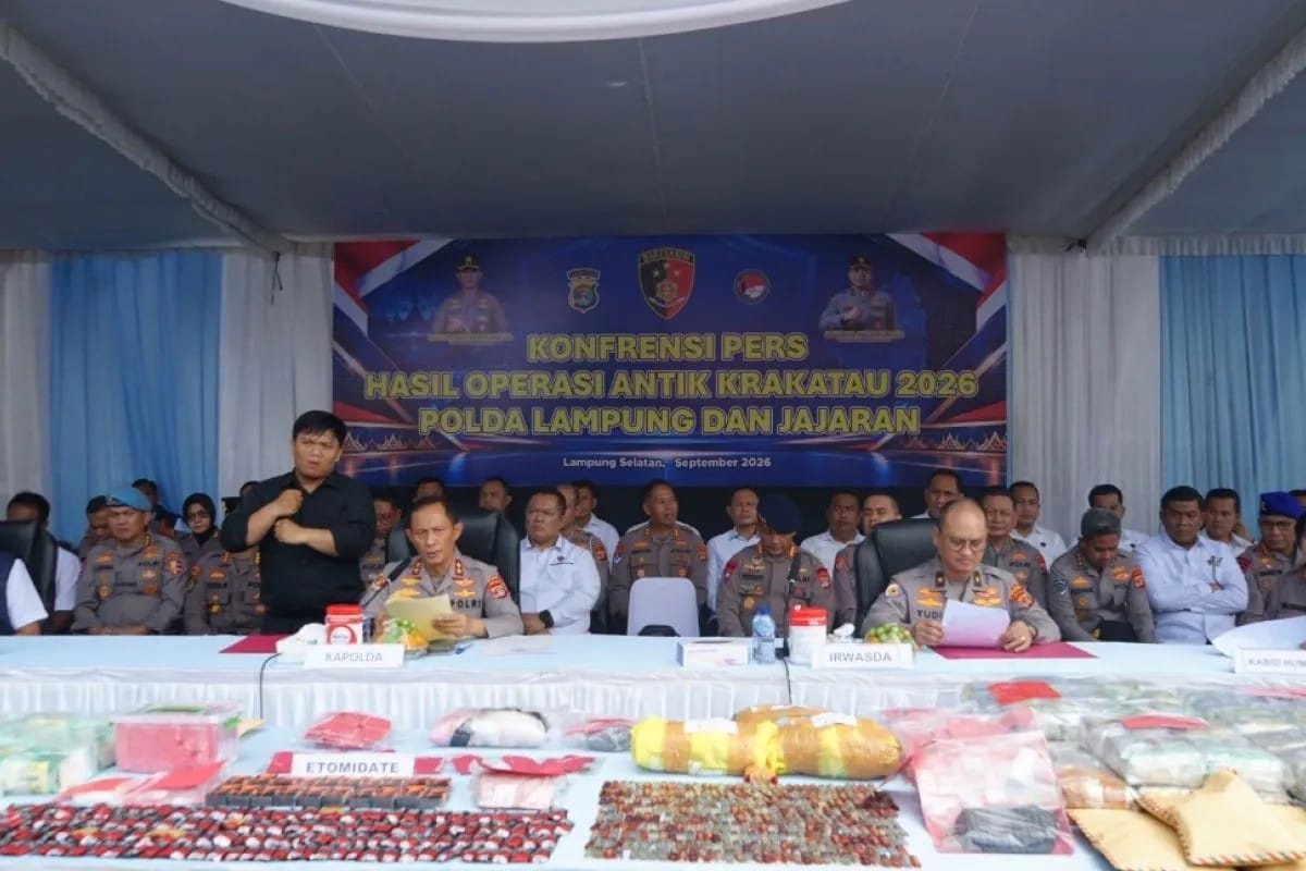 Polda Lampung Ungkap 379 Kasus Narkoba, Sita 85,9 Kg Sabu