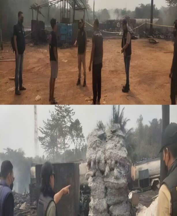 Polisi Ungkap Kasus Kebakaran Gudang Minyak Ilegal, Satu Orang Jadi Tersangka
