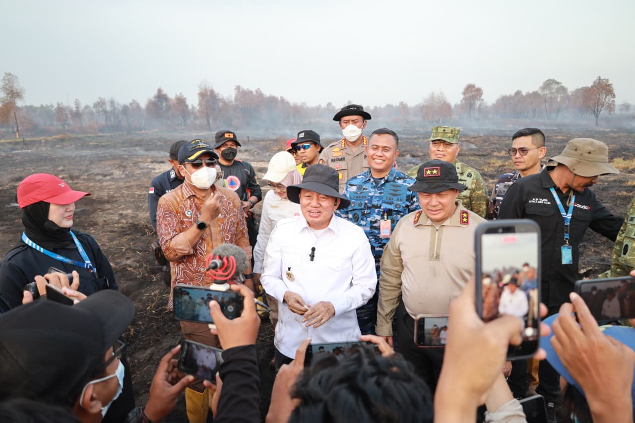 Polri Bersama Tim Gabungan Gunakan Cara Baru Hadapi Karhutla Gambut
