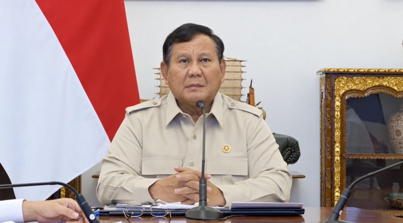 : Presiden Prabowo Subianto saat memimpin rapat terbatas mengenai perkembangan penanganan bencana alam di Istana Negara, Jakarta, Senin (7/9/2026). (Foto: Tangkapan Layar BPMI Setpres)