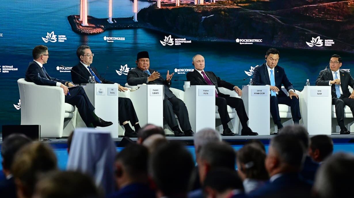 : Presiden Republik Indonesia, Prabowo Subianto, menghadiri Eastern Economic Forum (EEF) ke-11 di Far Eastern Federal University (FEFU), Vladivostok, Federasi Rusia, pada Kamis (3/9/2026).Foto: BPMI Setpres/Muchlis Jr