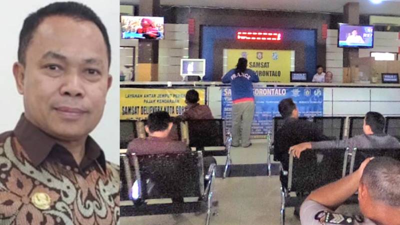 : Danial Ibrahim dan Samsat Gorontalo. (foto PPID)