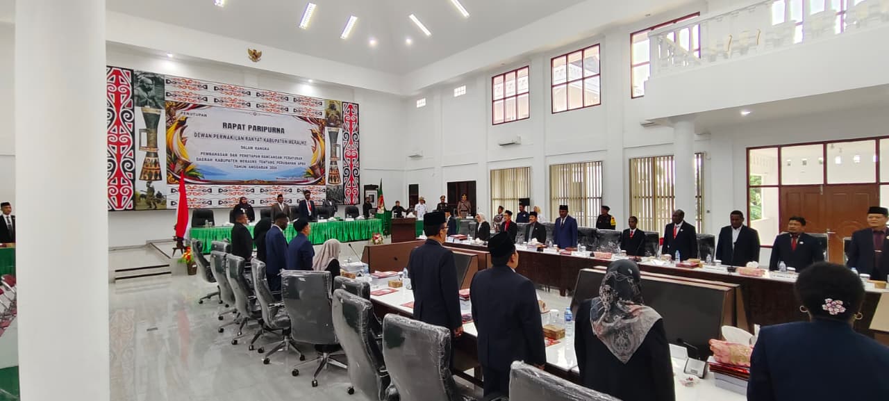 : Penutupan rapat paripurna yang berlangsung di Gedung DPRD Kabupaten Merauke, Senin (28/9/2026), Foto: McMrk/Mrk