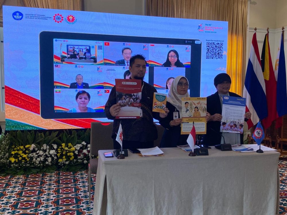 : Direktur SEAMEO RECFON Rini Sekartini (Tengah) dalam konferensi pers di The Hermitage, a Tribute Portfolio Hotel, Jakarta (Foto: Pasha Yudha Ernowo Infopublik/Igid)