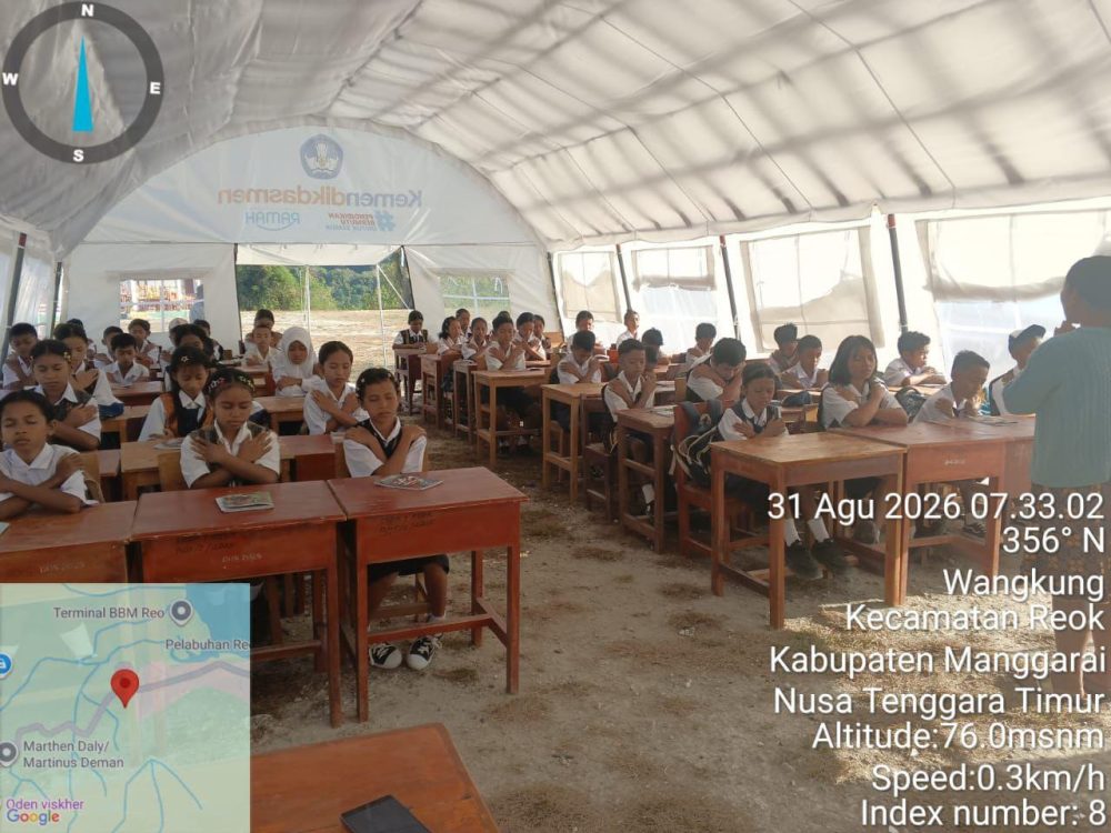 : Kementerian Pendidikan Dasar dan Menengah (Kemendikdasmen) menyiapkan 672 ruang kelas sementara pada tahap pertama dengan total bantuan sekitar Rp3,5 miliar. (Foto: Dok Kemendikdasmen)
