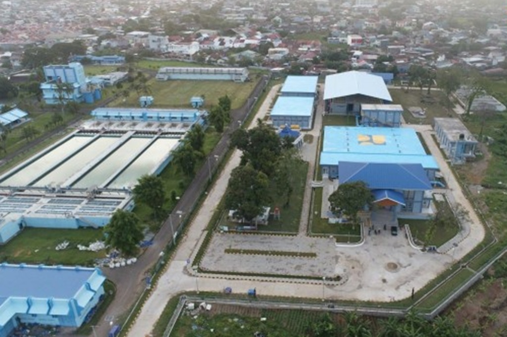 : Kementerian Pekerjaan Umum (PU) telah menyelesaikan pembangunan infrastruktur utama Sistem Penyediaan Air Minum (SPAM) Regional Mamminasata Tahap 1 di Provinsi Sulawesi Selatan. (Foto: Humas KemenPU)