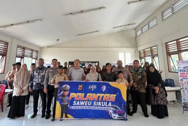 Tanamkan Budaya Tertib Berlalu Lintas, Satlantas Aceh Barat Edukasi Siswa MTS