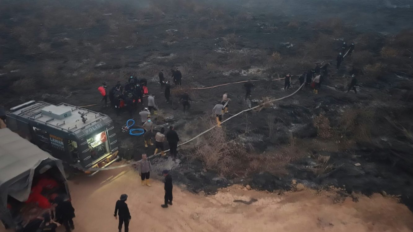 Tangani Karhutla Gambut 80 Hektare, Polda Sumsel Terapkan Metode Spiral dan Scanning