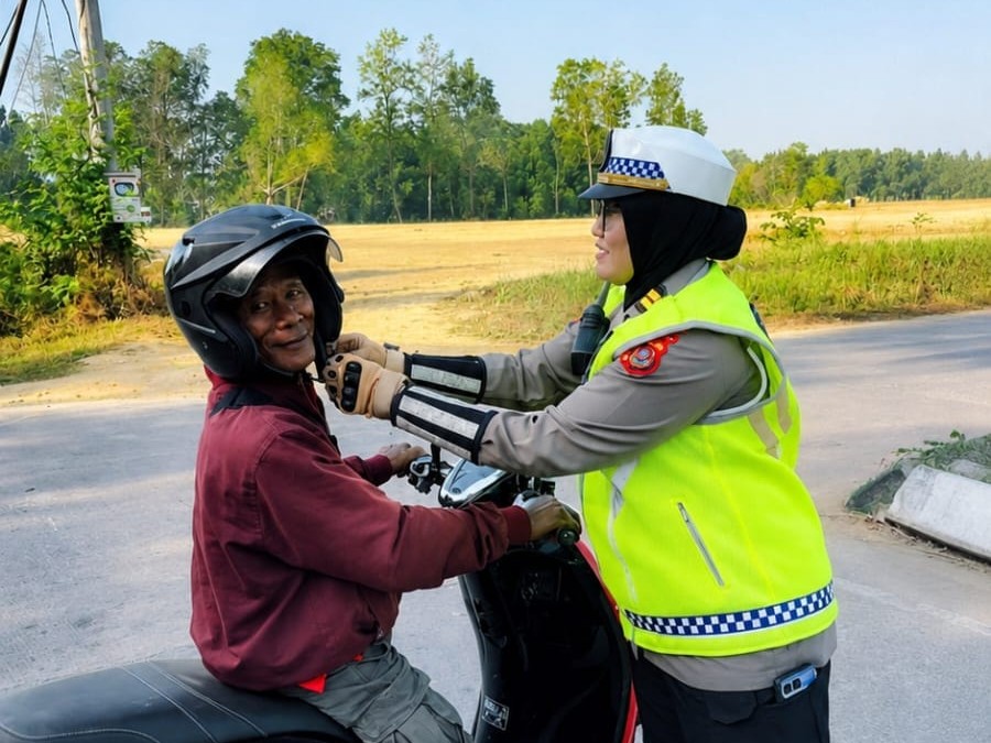 Tegakkan Aturan Lalin, Ditlantas Polda Sultra Tindak Tiga Pelanggar dengan ETLE Handheld