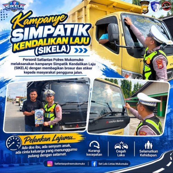 Tekan Angka Kecelakaan, Satlantas Mukomuko Kampanyekan Program Ini ke Sopir Truk