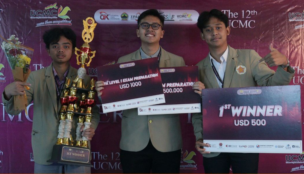 Tim Mahasiswa UGM Juara Kompetisi Pasar Modal UCMC International