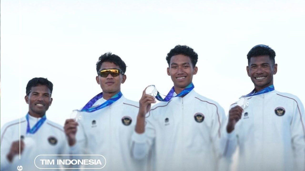 Tim Rowing Putra Berhasil Tambah Medali Perak Ketiga untuk Indonesia