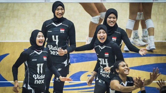 Timnas Voli Putri Indonesia Tak Beri Napas Nepal 3-0 Telak