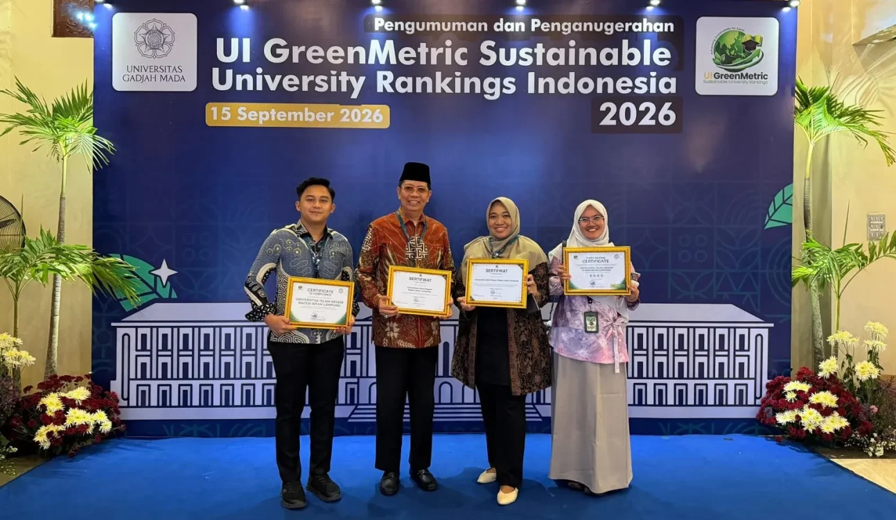UIN Raden Intan Lampung Masuk 10 Besar Kampus Berkelanjutan dalam UI GreenMetric 2026