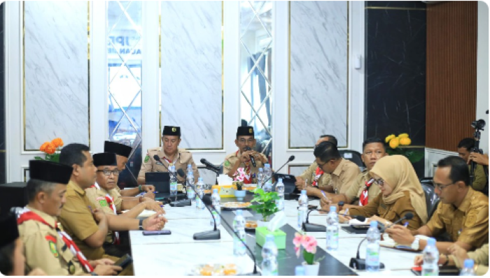 : Rapat Koordinasi (Rakor) Monitoring dan Evaluasi Intervensi Pembangunan di Wilayah Perbatasan sekaligus Penyusunan Usulan Program Kawasan Perbatasan Negara (PKPN) 2027–2029 di Aula Dinas Pekerjaan Umum dan Penataan Ruang (PUPR) Kabupaten Kepulauan Meranti, Senin (14/9/2026).