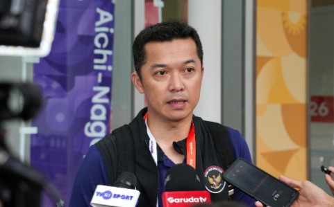 : Wamenpira Taufik Hidayat saat mengunjungi Rumah Indonesia di Nagoya, Jepang, Selasa (29/9/2026), (Foto: Humas Kemenpora)