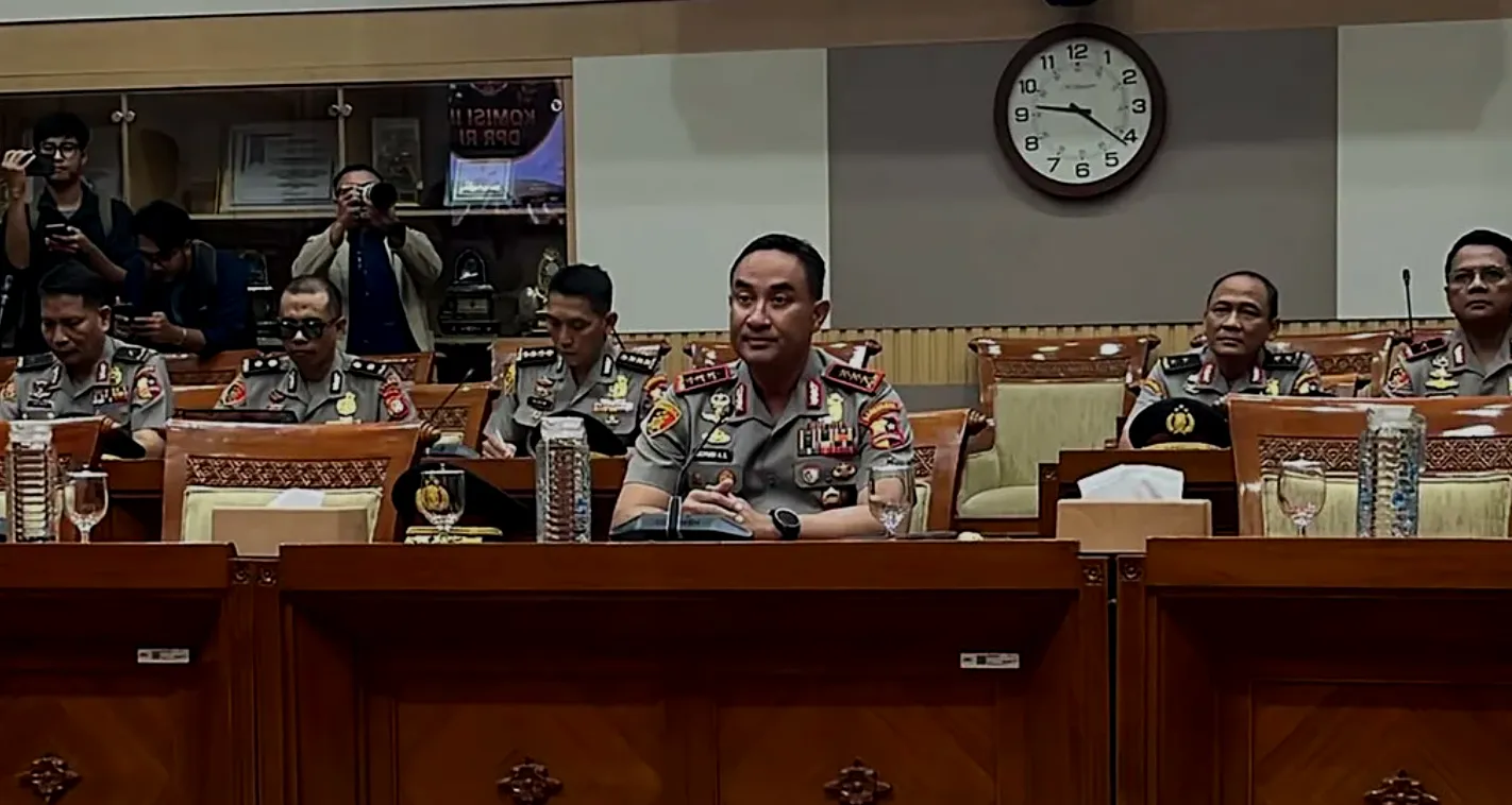 Komjen Pol Suyudi Ario Seto, saat menjalani uji kelayakan sebagai calon Kapolri di Komisi III DPR RI