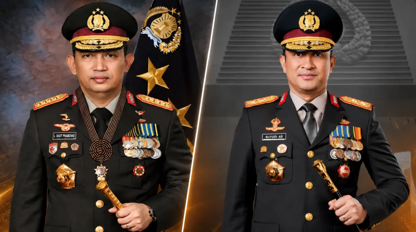 Listyo Sigit Prabowo (kiri) dan Suyudi Ario Seto (kanan)